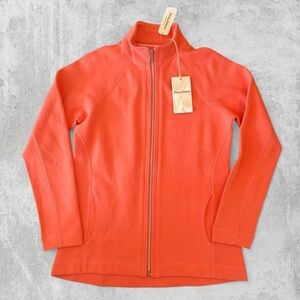 Tommy Bahama Aruba Full Zip Womens Small Coral Bluff Cotton Stretch Casual Golf